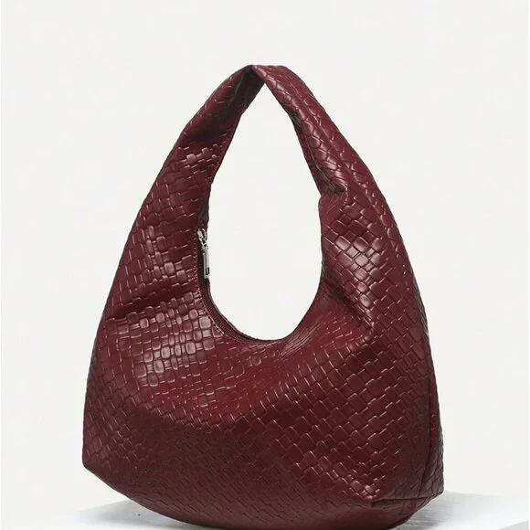 Women's Leather Tote Shoulder Handbag Top Handle Hobo Bag Elegant Stylish - Picture 2 of 7